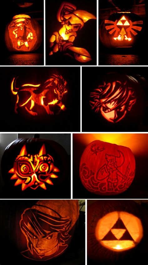 I was looking for something that had a little of everything. Just in time for Halloween- Zelda themed pumpkin carvings ...