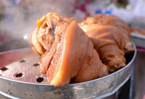 Braised Pork Leg In Chinese Spice Stock Photo Image Of Knuckle