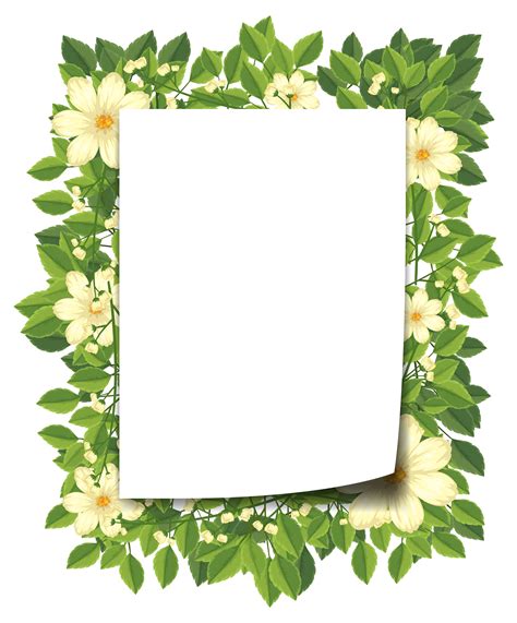 Beautiful Flower Frame Template 697000 Vector Art At Vecteezy