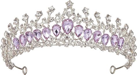 Aw Bridal Purple Crystal Tiaras And Crowns For Women Princess Tiaras