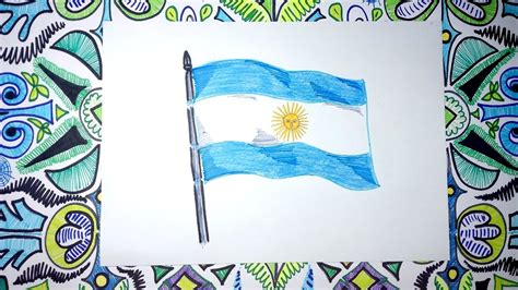 Dibuja La Bandera De La República De La Argentina Youtube