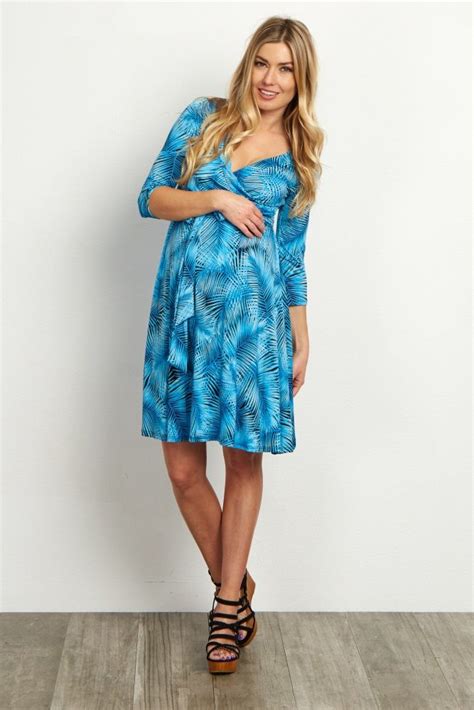 This Maternity Wrap Dress Will Get You Vacay Ready Instantly With Its Tropical Print A Sash Tie