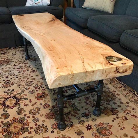 Do not order, contact for quote. River Rock Coffee Table by Wareworx on Etsy https://www ...