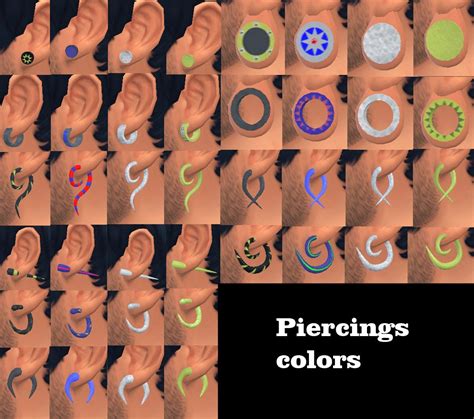 My Sims 4 Blog Piercings 10 Items Set Semi Layerable S4 By Necrodog