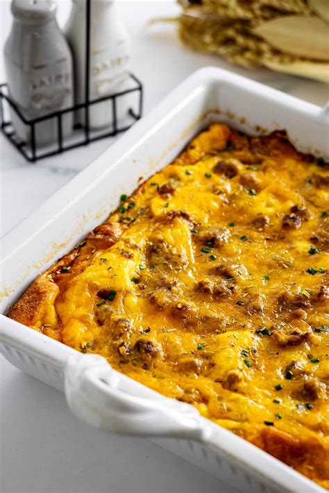 This Easy Overnight Sausage Breakfast Casserole Is The Perfect Make