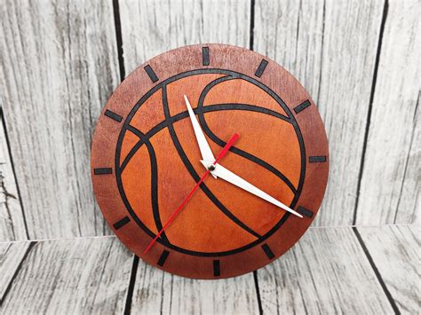 Wall Clock Basketball Ball Laser Cut Files Svg Dxf Etsy