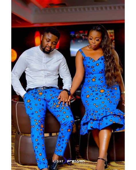 Beautiful Couples Matching Ankara Styles for Husband And Wife | African clothing, African ...