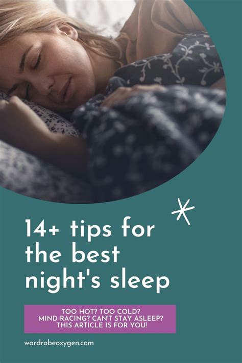14 Tips For The Best Nights Sleep Wardrobe Oxygen