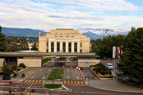 United Nations Headquarters Geneva Switzerland Editorial Photography