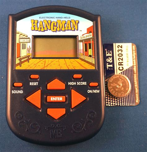 Hangman Free Battery Electronic Handheld Board Game Travel Mb Milton