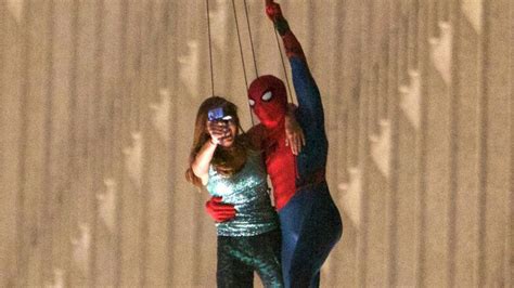 Spidey Saves Mysterious Redhead In New Spider Man Homecoming Set