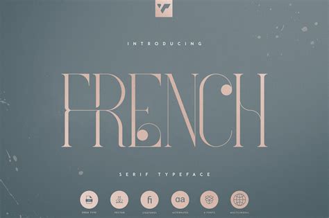 French Typeface 4 Fonts Creative Market