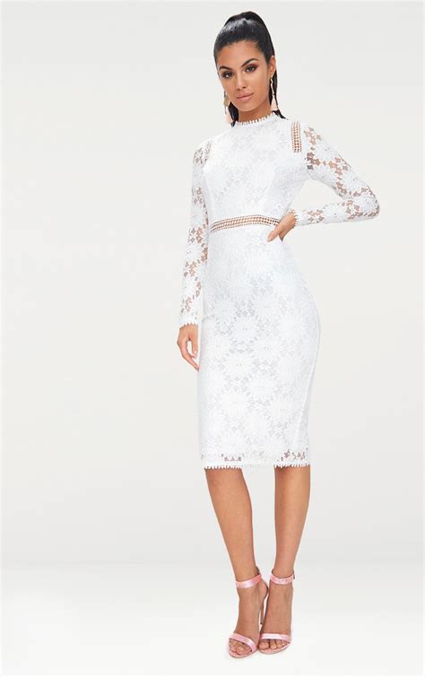 White Bodycon Dress Long Sleeve Wintialy Bodycon Dresses Tight Dress White Lace Sexy Black