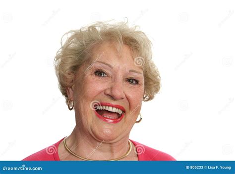 Skratta Pensionär För Lady Fotografering För Bildbyråer Bild Av Mognad