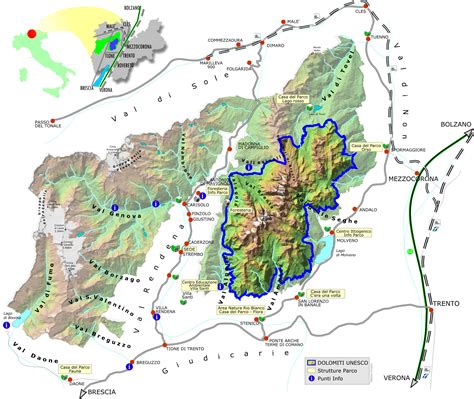 Mapas De Los Dolomitas Guía Blog Italia