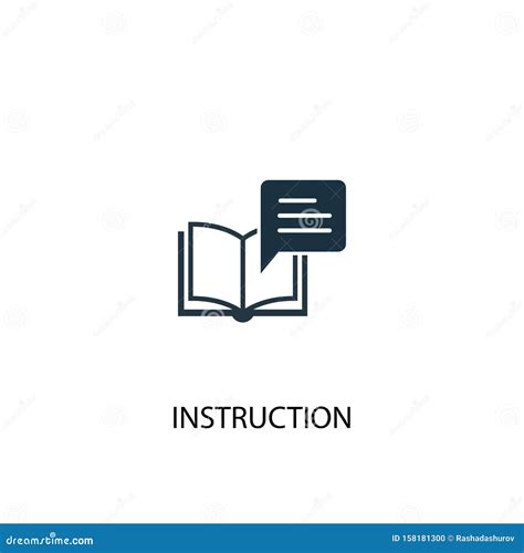 Instruction Icon Simple Element Stock Vector Illustration Of Open