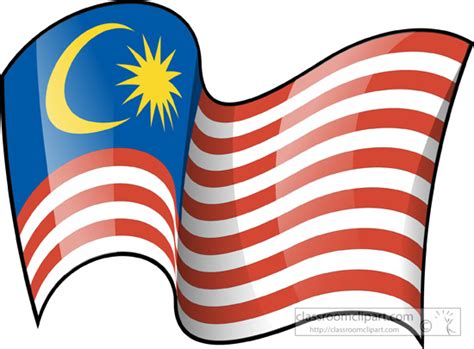 Scarica malaysia flag, vector illustration on a white background. World Flags Clipart - Malaysia-flag-waving-3 - Classroom ...