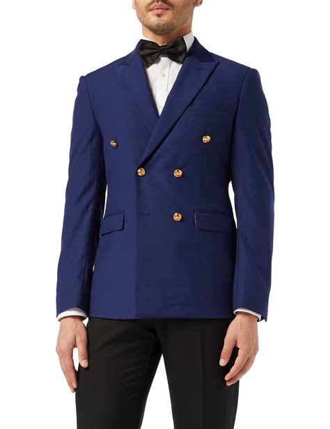 Mens Double Breasted Navy Blazer Ubicaciondepersonascdmxgobmx