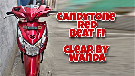 Repaint Beat Fi Merah Candy Penta Youtube