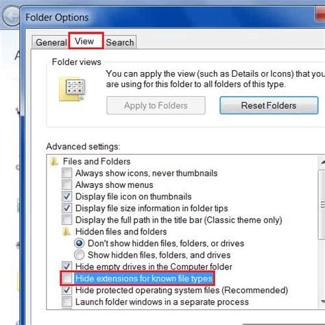 How To Show File Extensions In Windows 7 Howtech