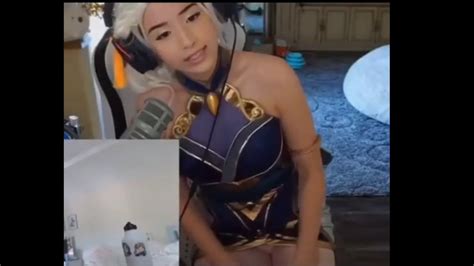 Pokimane Wearing Very Short Dress Showing Her Underwear Youtube