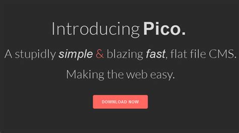 Pico Simple Fast And Flat File Cms Smashfreakz