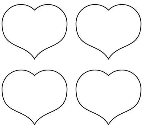 Free Large Printable Heart Stencils