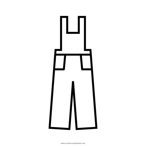 Overalls Coloring Page Ultra Coloring Pages