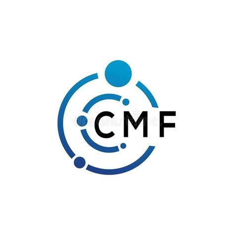 Cmf Letter Logo Design On White Background Cmf Creative Initials