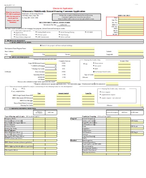 Free 12 Sample Housing Application Forms In Pdf Ms Word Excel