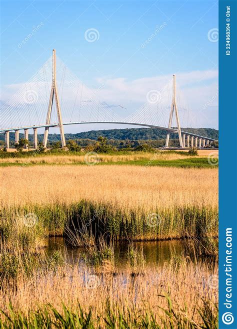 The Normandy Bridge In France Editorial Stock Image Image Of Deck