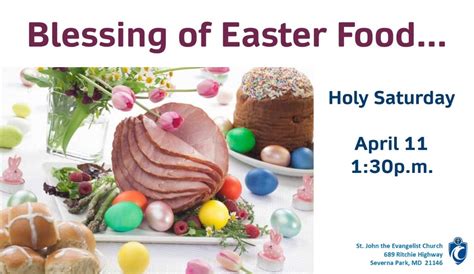 Apr 11 | Blessing of Easter Food | Severna Park, MD Patch