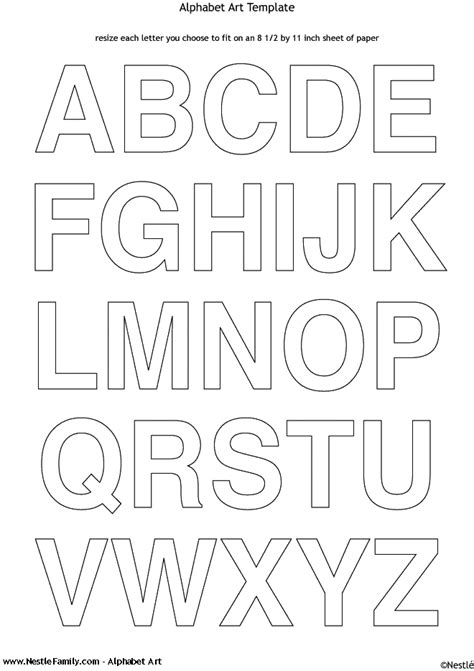 7 Best Images Of Printable Alphabet Cut Outs Free Cut