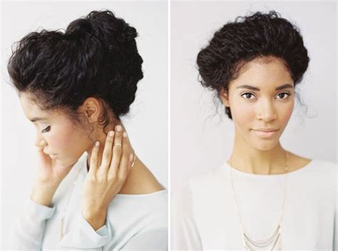 18 hairstyles that can stand up to crazy spring weather via brit co curly hair updo curly