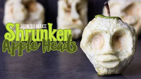 How To Make Shrunken Apple Heads For Halloween Youtube