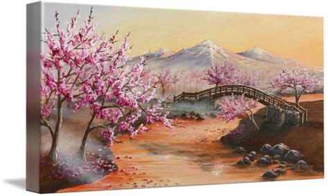Cherry Blossoms In The Mist By Joe Mandrick