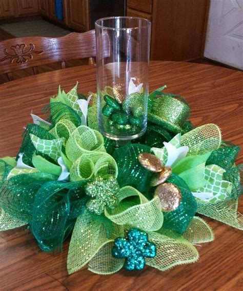 Patrick's day is a cultural and religious holiday celebrated on the 17th of march, and named in honor of the patron saint of ireland. St Patricks Day centerpiece 12 inch round by ...
