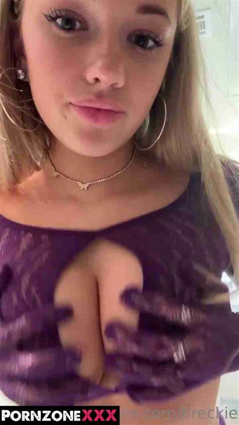 Breckie Hill Squeezing Her Cute Titties Onlyfans Leaked Tape Porn