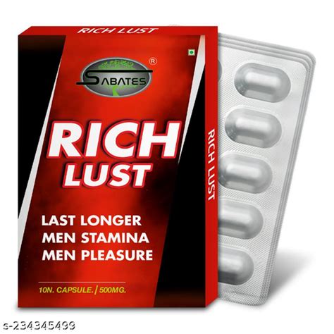 Rich Lust Ayurvedic Medicine Shilajit Capsule Sex Capsule Sexual Capsule Improves Sperm Health