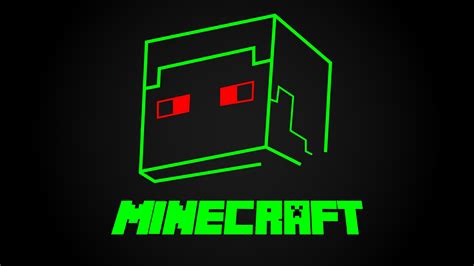 Minecraft Logo Wallpaper Creeper
