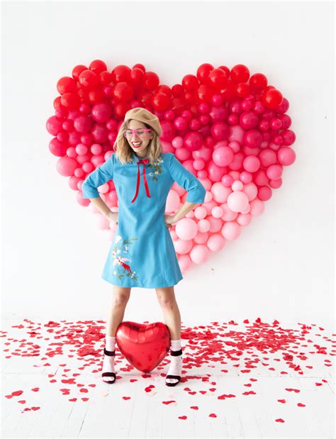 18 foil balloon helium baby shower stars heart love shape party decorations. Giant Ombre Heart Balloon Backdrop