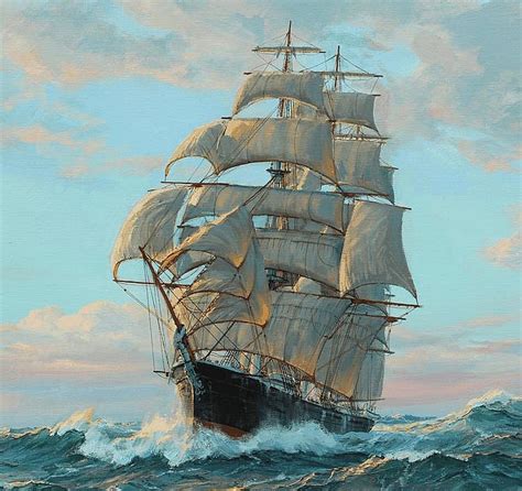 Charles Vickery Clipper Ship Painting