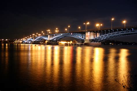 Night Scene Of Lihu Bridge Stock Photo Image Of Color 18557202