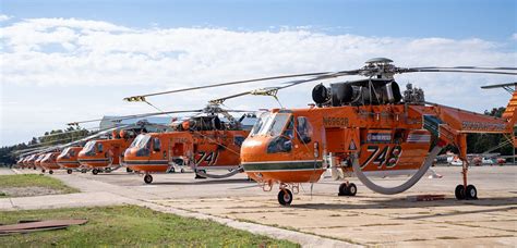 Ten Erickson Air Cranes In One Place Were Told Fire Aviation