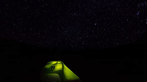 Tent Starry Sky Stars Night Camping Hd Wallpaper Peakpx