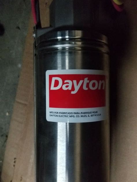 Dayton 1lzt3 Deep Well Submersible Pump Ebay