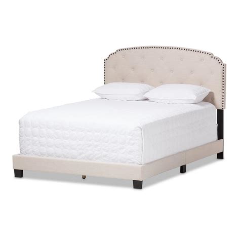 Baxton Studio Lexi Beige Fabric Upholstered Full Bed 28862 7436 Hd