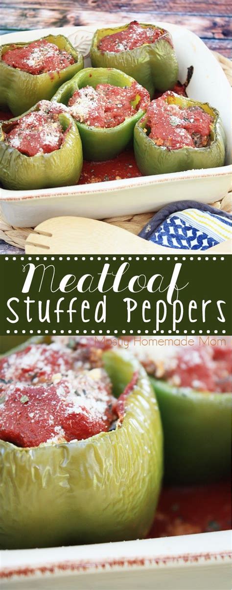 Meatloaf Stuffed Peppers The Perfect Favorite Dinner Recipe Mashup