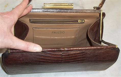Vintage Palizzio Brown Lizard Skin Purse Handbag Doctor Bag Etsy