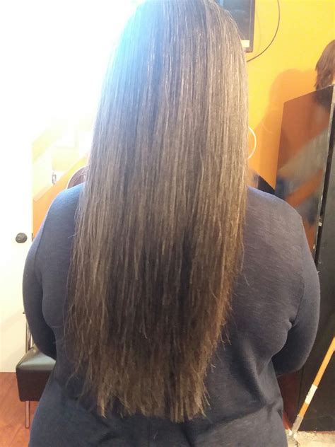 It is a simple haircut in which the hair strands are cut in layers. Pin by Jacquerochelle7of8 on salt and pepper hair | Long ...